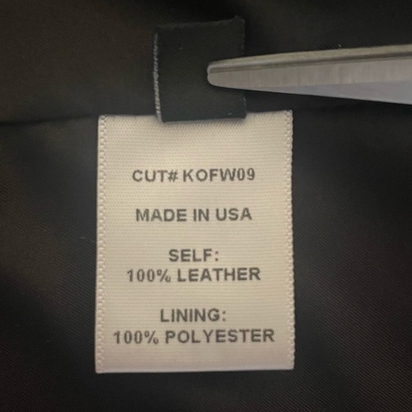 Kimberly Ovitz Black Cropped Moto Leather Jacket Size 8 - Picture 10 of 12